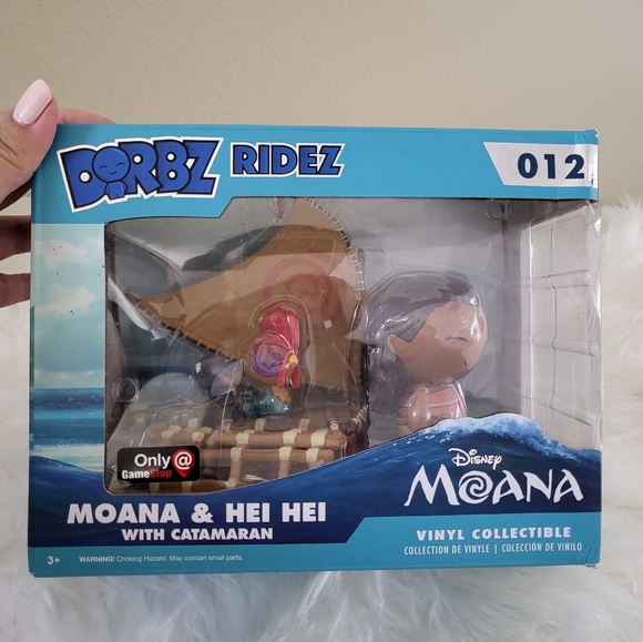 Funko Dorbz Ridez Disney Moana and Hei Hei with Catamaran Vinyl Collectible - Picture 6 of 7